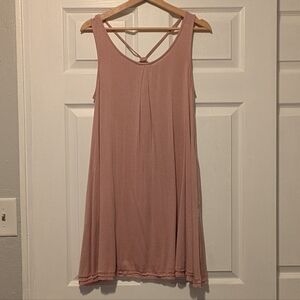 Mittoshop Rose Sleeveless Tie-Back Dress With Pockets